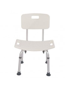 Heavy-duty Aluminum Alloy Old People Backrest Bath Chair CST-3012 White