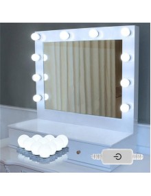 LED Vanity Mirror Lights Makeup Lighting Kit with 10 Light Bulbs Makeup Mirror Lights Kit
